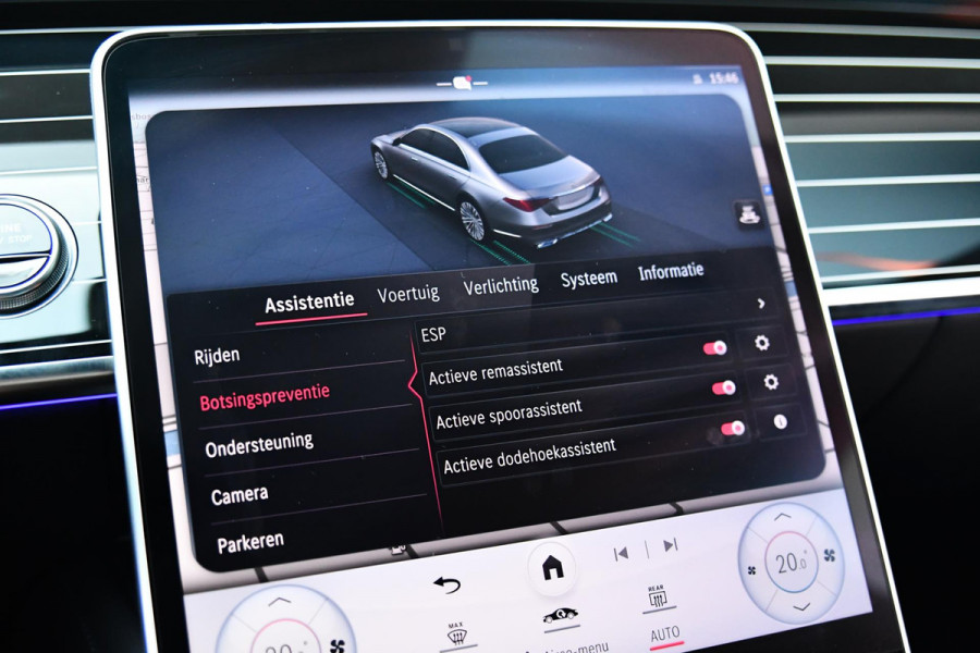 Mercedes-Benz S-Klasse 450 e AMG Line. Nappaleder, 4W sturing, Massage, Koeling, Pano, Softclose, HUD, 360, Burm, Distro+