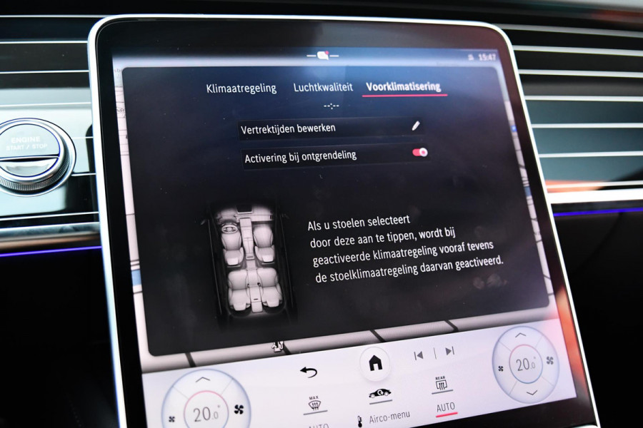 Mercedes-Benz S-Klasse 450 e AMG Line. Nappaleder, 4W sturing, Massage, Koeling, Pano, Softclose, HUD, 360, Burm, Distro+
