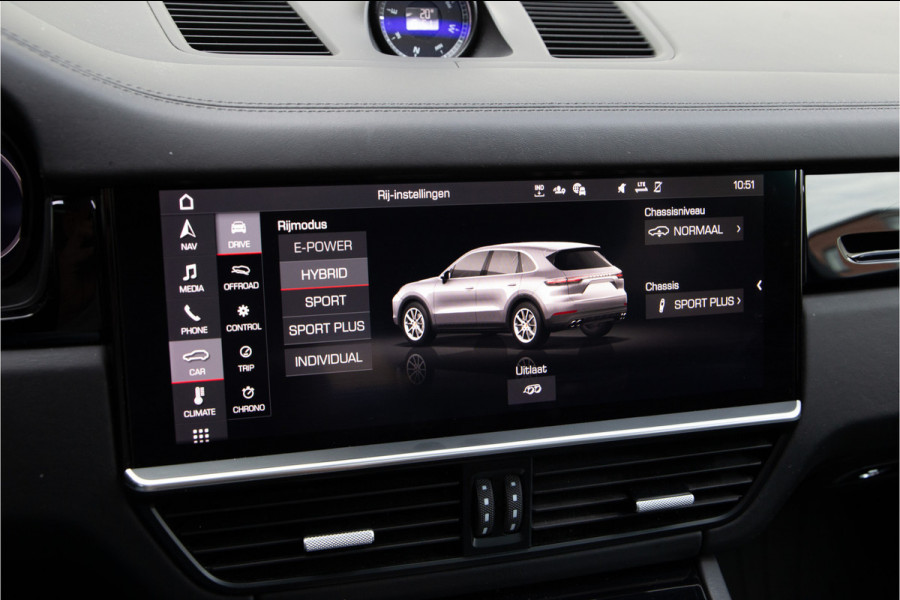 Porsche Cayenne 3.0 E-Hybrid Sport-Design, Pano, Luchtvering, Head-up, Bose, BTW