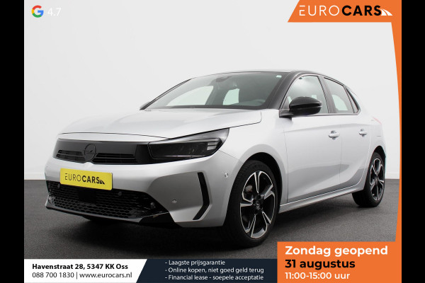 Opel Corsa 1.2 GS Panorama dak Climate Control Achteruitrij Camera Parkeersensoren Cruise control LED Verwarmde voorstoelen Stuurwiel verwarmd Apple carplay/ Android Auto