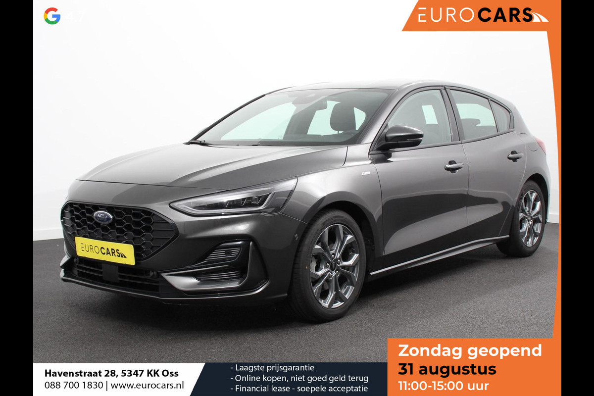 Ford Focus 1.0 Focus 125 PK HB ST-Line Automaat Navi Climate control cruise control Carplay LM velgen Parkeersensoren Led Matrix koplampen Ford Focus 1.0 Focus 125 PK HB ST-Line Automaat Navi Climate control cruise control Carplay LM velgen Parkeersensoren Led Matrix koplampen