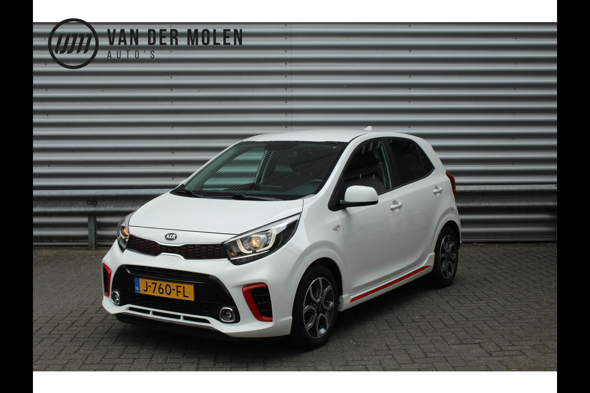 Kia Picanto 1.0 MPi 67pk GT-Line Edition NL-Auto BTW Airco Cruise Navi Camera Leder 15"LMV 1e Eigenaar Kia Picanto 1.0 MPi 67pk GT-Line Edition NL-Auto BTW Airco Cruise Navi Camera Leder 15"LMV 1e Eigenaar