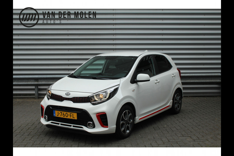 Kia Picanto 1.0 MPi 67pk GT-Line Edition NL-Auto BTW Airco Cruise Navi Camera Leder 15"LMV 1e Eigenaar