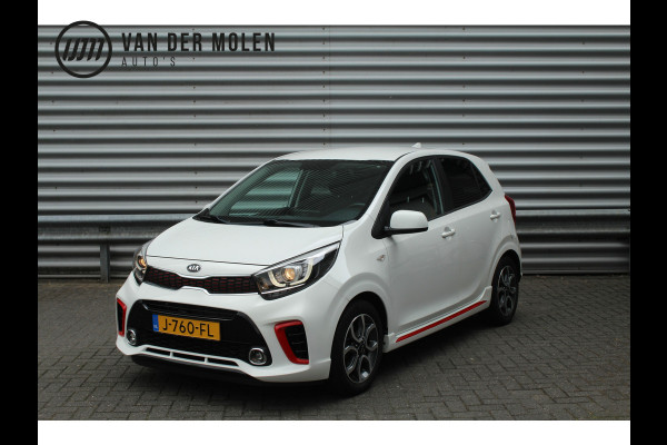 Kia Picanto 1.0 MPi 67pk GT-Line Edition NL-Auto BTW Airco Cruise Navi Camera Leder 15"LMV 1e Eigenaar