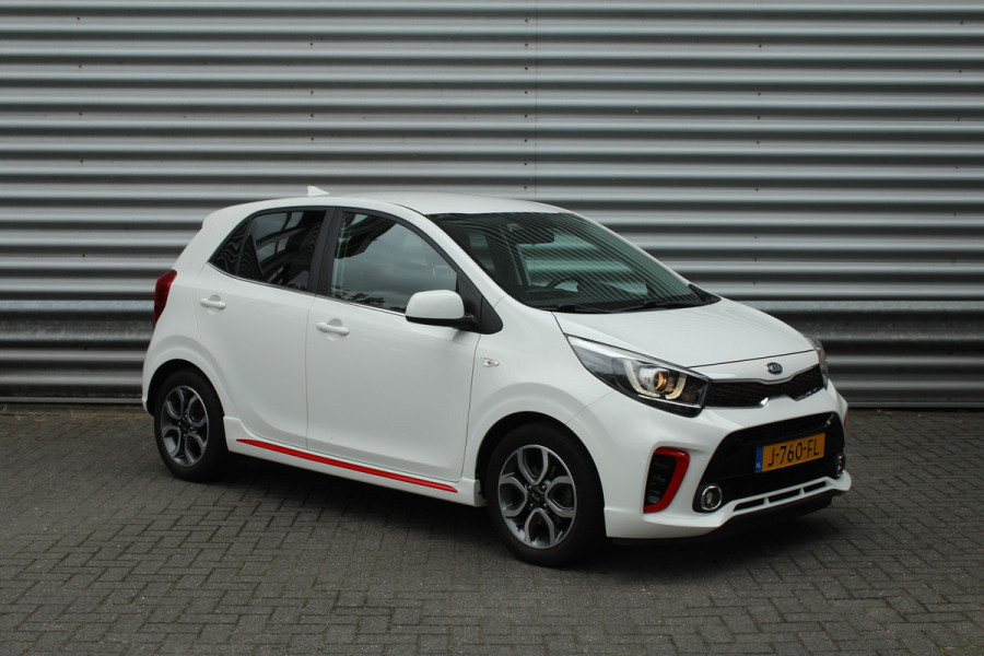 Kia Picanto 1.0 MPi 67pk GT-Line Edition NL-Auto BTW Airco Cruise Navi Camera Leder 15"LMV 1e Eigenaar