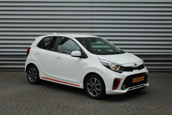 Kia Picanto 1.0 MPi 67pk GT-Line Edition NL-Auto BTW Airco Cruise Navi Camera Leder 15"LMV 1e Eigenaar