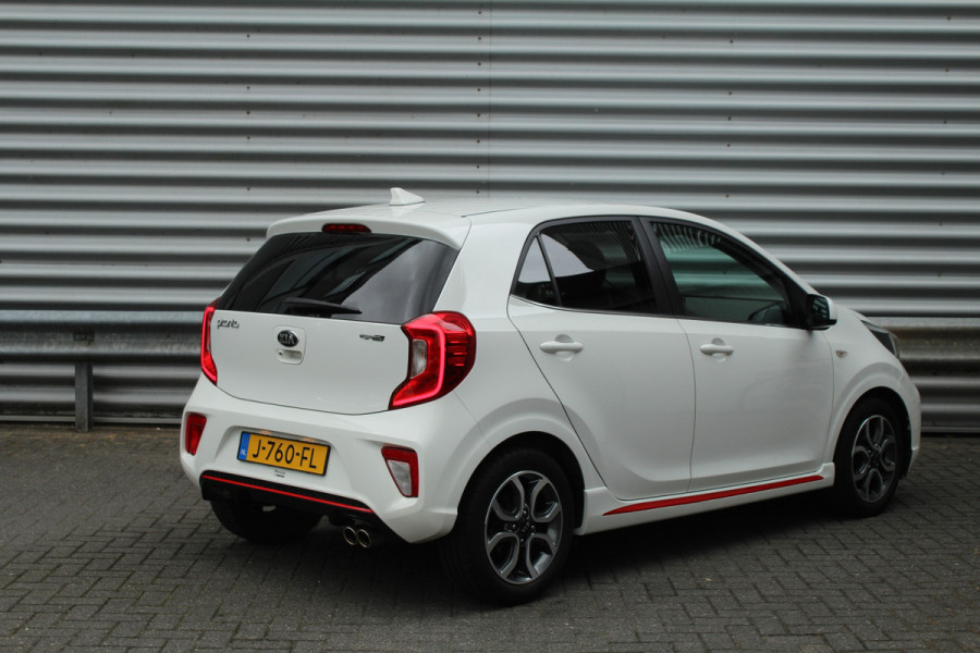 Kia Picanto 1.0 MPi 67pk GT-Line Edition NL-Auto BTW Airco Cruise Navi Camera Leder 15"LMV 1e Eigenaar