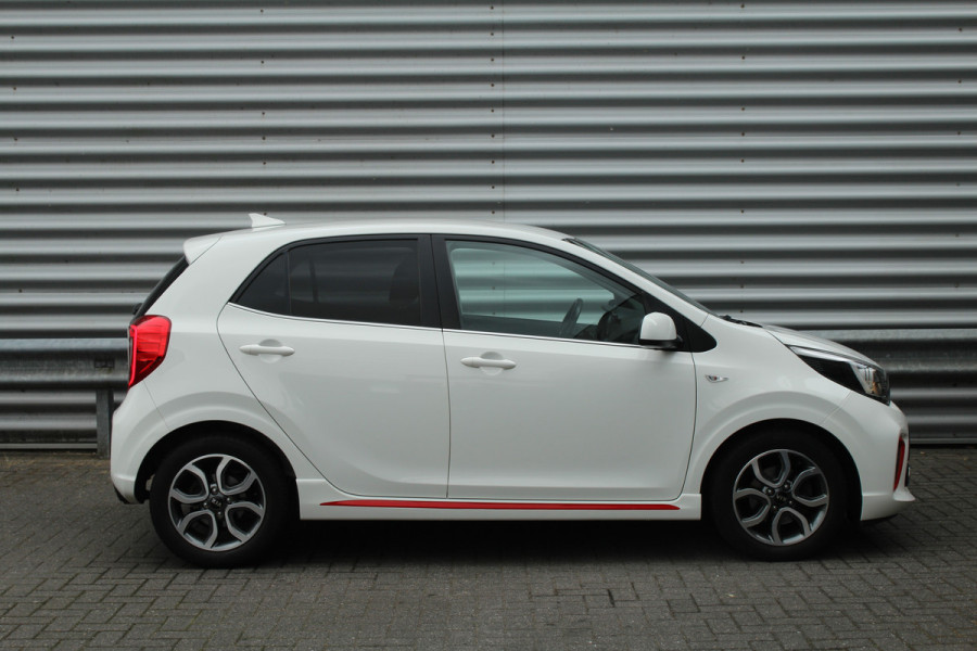 Kia Picanto 1.0 MPi 67pk GT-Line Edition NL-Auto BTW Airco Cruise Navi Camera Leder 15"LMV 1e Eigenaar