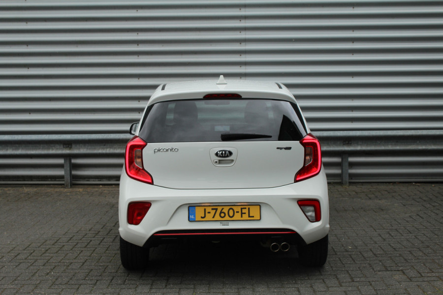 Kia Picanto 1.0 MPi 67pk GT-Line Edition NL-Auto BTW Airco Cruise Navi Camera Leder 15"LMV 1e Eigenaar