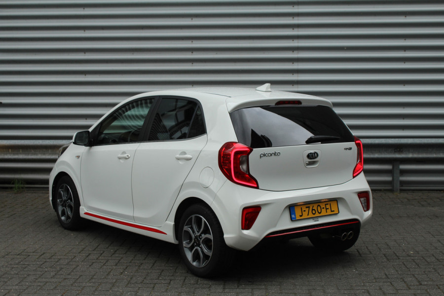 Kia Picanto 1.0 MPi 67pk GT-Line Edition NL-Auto BTW Airco Cruise Navi Camera Leder 15"LMV 1e Eigenaar