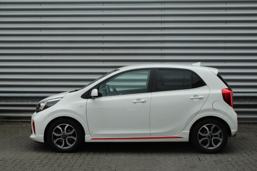 Kia Picanto 1.0 MPi 67pk GT-Line Edition NL-Auto BTW Airco Cruise Navi Camera Leder 15"LMV 1e Eigenaar