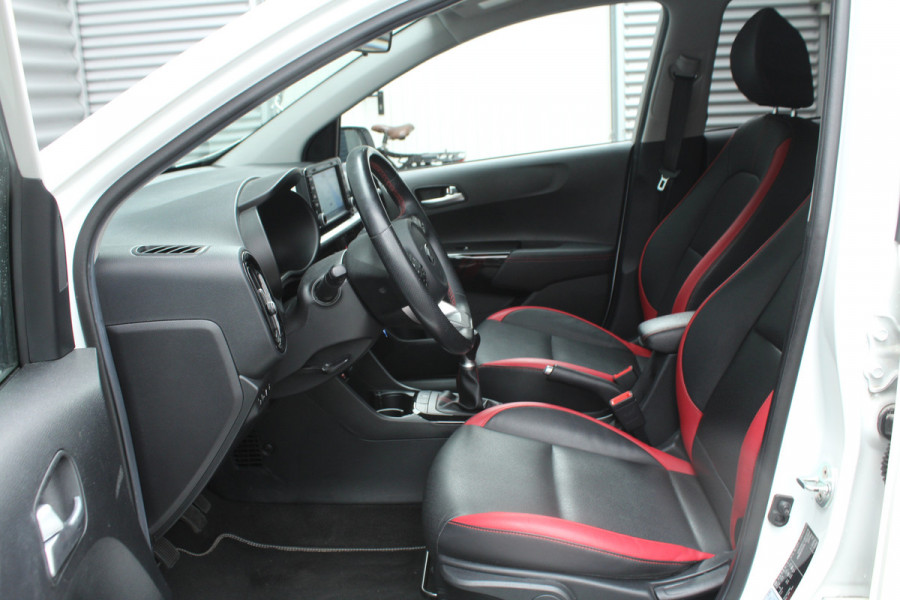 Kia Picanto 1.0 MPi 67pk GT-Line Edition NL-Auto BTW Airco Cruise Navi Camera Leder 15"LMV 1e Eigenaar