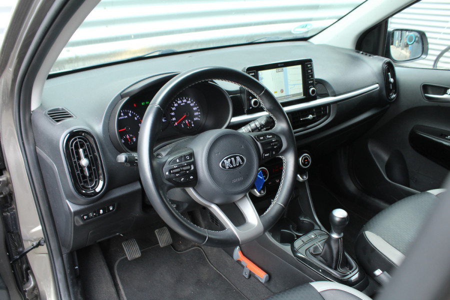 Kia Picanto 1.0 CVVT 67pk Design Edition NL-Auto Clima Cruise Navi Camera Leder 16"LMV 1e Eigenaar