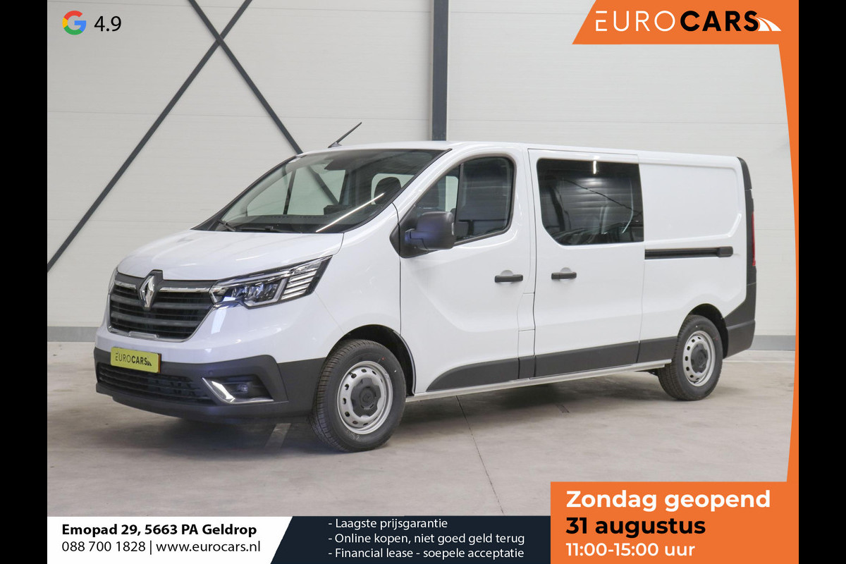 Renault Trafic 2.0 Blue dCi 150PK T30 L2H1 Advance Dubbele Cabine Airco Bluetooth Camera Cruise PDC Trekhaak Renault Trafic 2.0 Blue dCi 150PK T30 L2H1 Advance Dubbele Cabine Airco Bluetooth Camera Cruise PDC Trekhaak