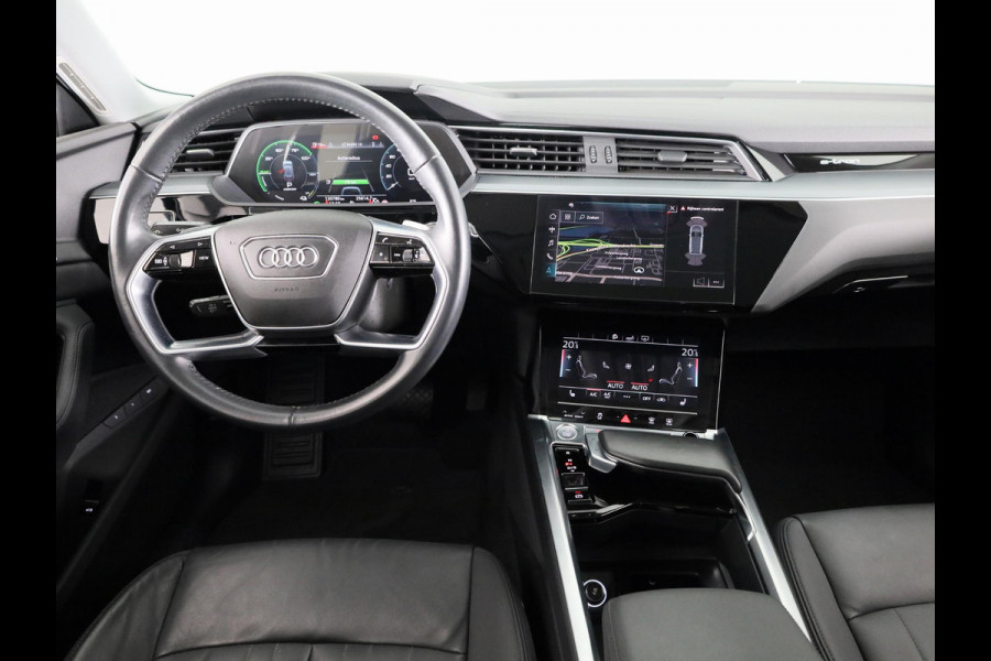 Audi e-tron e-tron 50 quattro Launch edition plus 71 kWh 313pk | SoH 90% | Panoramadak | Lederen bekleding | Adaptieve cruise controle | Elektrisch verstelbare voorstoelen | Memory