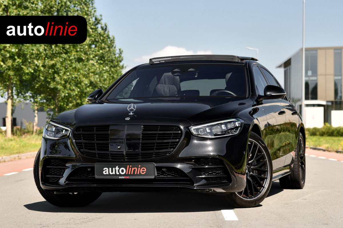 Mercedes-Benz S-Klasse 450 e AMG Line. Nappaleder, 4W sturing, Massage, Koeling, Pano, Softclose, HUD, 360, Burm, Distro+ Mercedes-Benz S-Klasse 450 e AMG Line. Nappaleder, 4W sturing, Massage, Koeling, Pano, Softclose, HUD, 360, Burm, Distro+