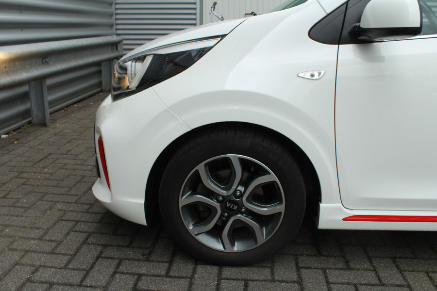 Kia Picanto 1.0 MPi 67pk GT-Line Edition NL-Auto BTW Airco Cruise Navi Camera Leder 15"LMV 1e Eigenaar