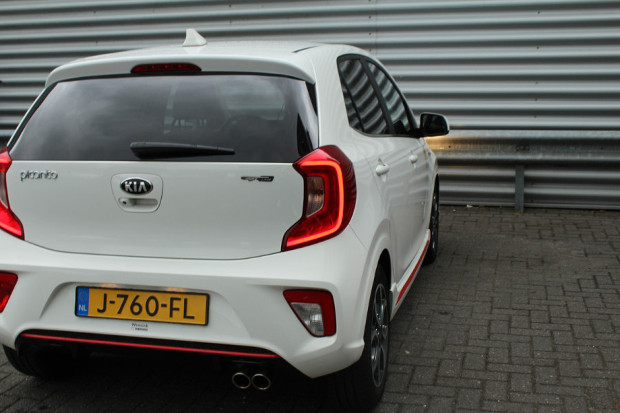 Kia Picanto 1.0 MPi 67pk GT-Line Edition NL-Auto BTW Airco Cruise Navi Camera Leder 15"LMV 1e Eigenaar
