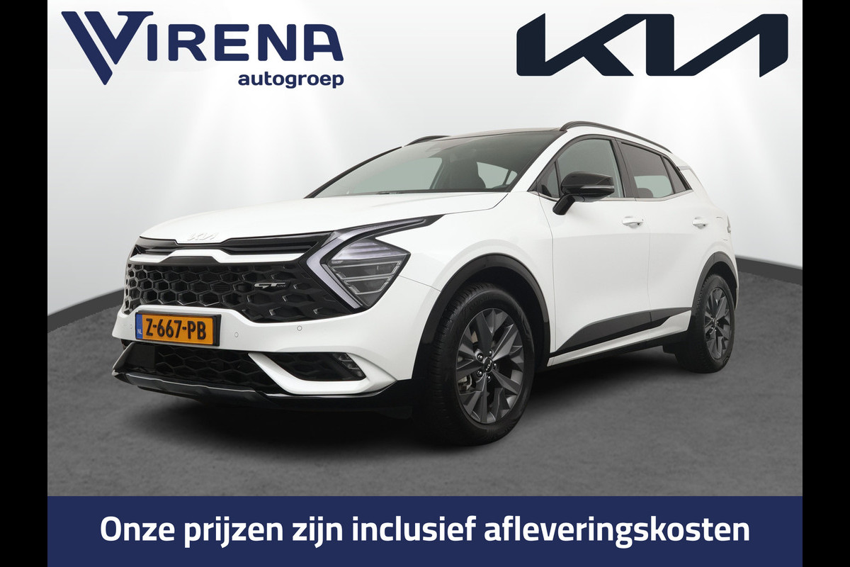 Kia Sportage 1.6 T-GDi Hybrid GT-Line Apple Carlpay/Android Auto - Cruise Control Adapatief - Dodehoekdetectie - Panorama Dak - Navigatie - Stoel/Stuurverwarming - Trekhaak - Fabrieksgarantie tot 05-2031 Kia Sportage 1.6 T-GDi Hybrid GT-Line Apple Carlpay/Android Auto - Cruise Control Adapatief - Dodehoekdetectie - Panorama Dak - Navigatie - Stoel/Stuurverwarming - Trekhaak - Fabrieksgarantie tot 05-2031