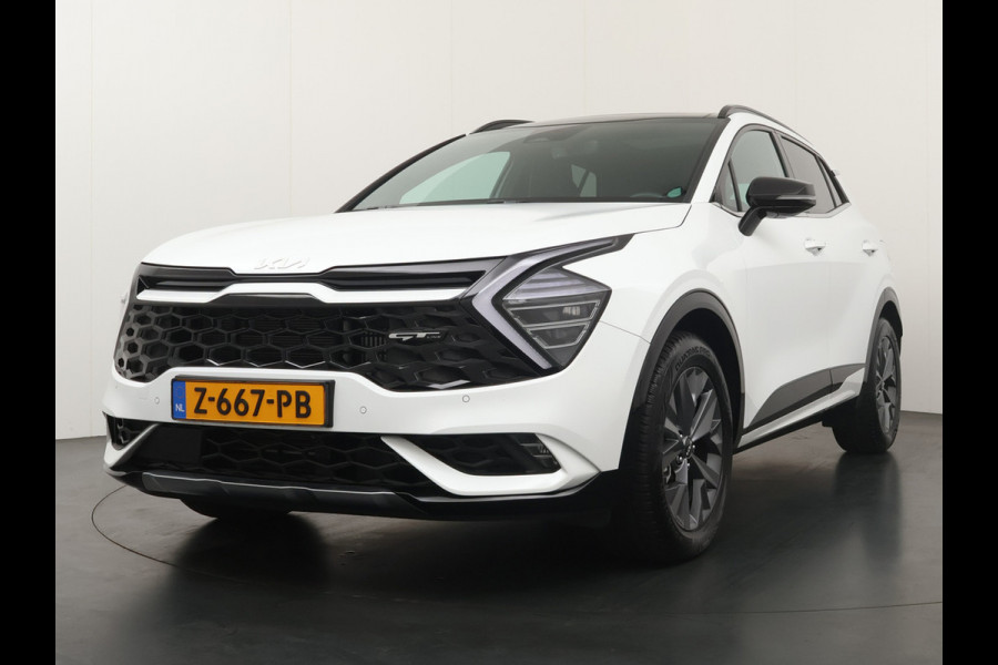 Kia Sportage 1.6 T-GDi Hybrid GT-Line Apple Carlpay/Android Auto - Cruise Control Adapatief - Dodehoekdetectie - Panorama Dak - Navigatie -  Stoel/Stuurverwarming - Trekhaak - Fabrieksgarantie tot 05-2031