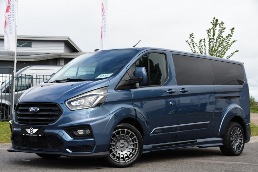 Ford Transit Custom 320 2.0 TDCI L2H1 MS-RT DC Full Options! Adaptieve Cruise, Camera, Carplay, 185PK, Xenon, Automaat, Leder, Stoelverwarming, Trekhaak, Uniek!
