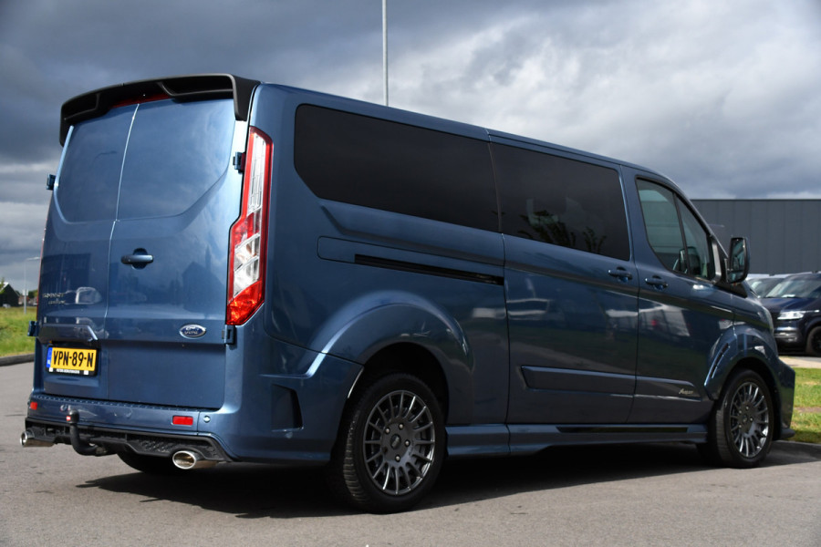 Ford Transit Custom 320 2.0 TDCI L2H1 MS-RT DC Full Options! Adaptieve Cruise, Camera, Carplay, 185PK, Xenon, Automaat, Leder, Stoelverwarming, Trekhaak, Uniek!