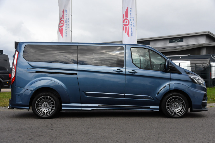 Ford Transit Custom 320 2.0 TDCI L2H1 MS-RT DC Full Options! Adaptieve Cruise, Camera, Carplay, 185PK, Xenon, Automaat, Leder, Stoelverwarming, Trekhaak, Uniek!