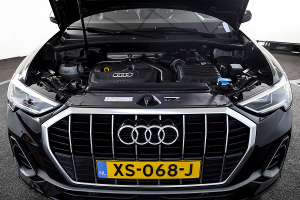 Audi Q3 35 TFSI 2x S-Line 150 PK - Automaat | Dig.Cockpit | Adapt.Cruise | Leder | PDC | App.Connect | Auto.Airco | Elek. Klep | Elek.Trekhaak | LM 19" |