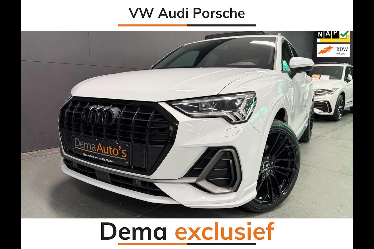 Audi Q3 35 TFSI S-LINE BLACK-LINE 20'' PANO/DAB/CARPLAY/STOEL-M/CAM/LED/// Audi Q3 35 TFSI S-LINE BLACK-LINE 20'' PANO/DAB/CARPLAY/STOEL-M/CAM/LED///