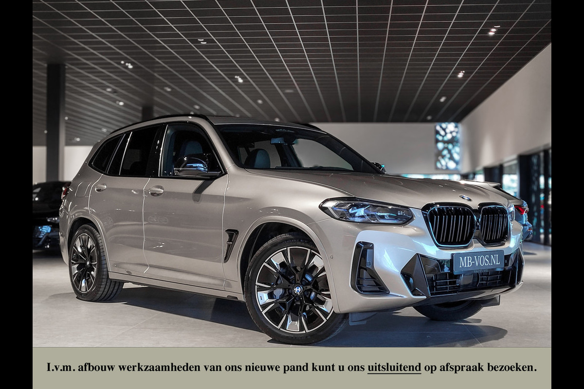 BMW iX3 FACELIFT M Sport High Executive 80 kWh Shadow|Driving Assistant|Keyless|HUD|Laser|Harman-Kardon|Pano|Sfeerverlichting BMW iX3 FACELIFT M Sport High Executive 80 kWh Shadow|Driving Assistant|Keyless|HUD|Laser|Harman-Kardon|Pano|Sfeerverlichting