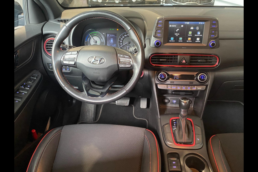 Hyundai Kona 1.6 GDI HEV Premium Black Edition | Carplay | Trekhaak|D.A.B|Camera|Keyless Go | Dealer Onderh !!!