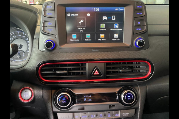Hyundai Kona 1.6 GDI HEV Premium Black Edition | Carplay | Trekhaak|D.A.B|Camera|Keyless Go | Dealer Onderh !!!