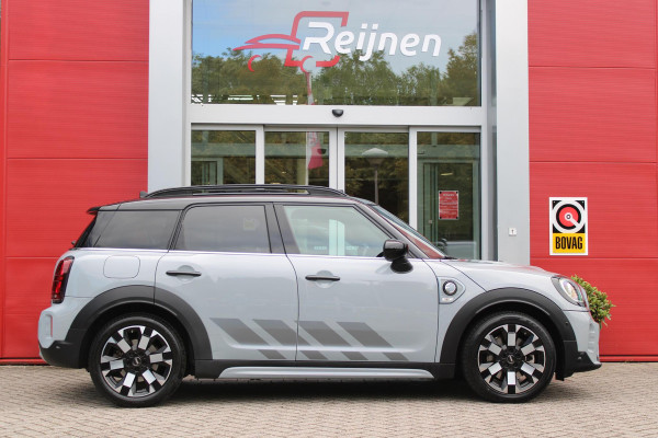 MINI Countryman 2.0 COOPER S E ALL4 UNTAMED | PANORAMISCH SCHUIF/KANTEL DAK | HARMAN KARDON PREMIUM AUDIO SYSTEM | FULL LEDEREN BEKLEDING | ELEKTRISCH BEDIENBARE VOORSTOELEN MET GEHEUGEN OP DE BESTUURDERSSTOEL | DRAADLOZE APPLE CARPLAY/ANDROID AUTO | DRAADLOZE TELEFOONLADER | NAVIGATIE | ACHTERUITRIJ CAMERA | FULL LED KOPLAMPEN | STOEL/VOORRUIT VERWARMING | 18" LICHTMETALEN VELGEN | HEAD UP DISPLAY | ADAPTIVE CRUISE CONTROL | UNION JACK ACHTERLICHTEN | KEYLESS ENTRY/START |