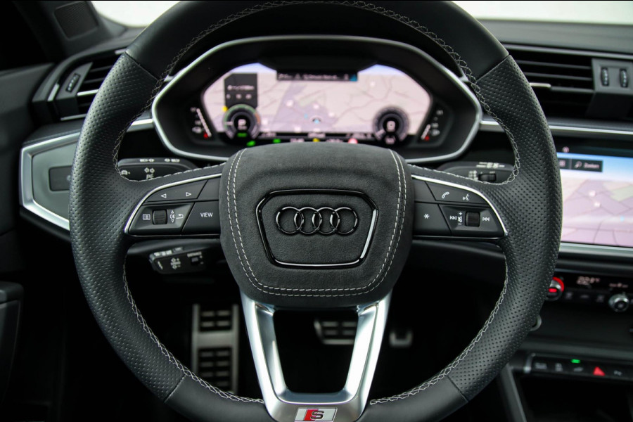 Audi Q3 45 TFSI e S Line Edition 245pk S-Tronic! 1e Eig|DLR|Panoramadak|Virtual Cockpit|LED Matrix|Leder|ACC|Camera|Black|Trekhaak