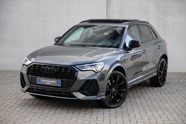 Audi Q3 45 TFSI e S Line Edition 245pk S-Tronic! 1e Eig|DLR|Panoramadak|Virtual Cockpit|LED Matrix|Leder|ACC|Camera|Black|Trekhaak