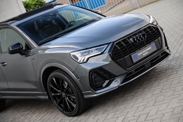 Audi Q3 45 TFSI e S Line Edition 245pk S-Tronic! 1e Eig|DLR|Panoramadak|Virtual Cockpit|LED Matrix|Leder|ACC|Camera|Black|Trekhaak