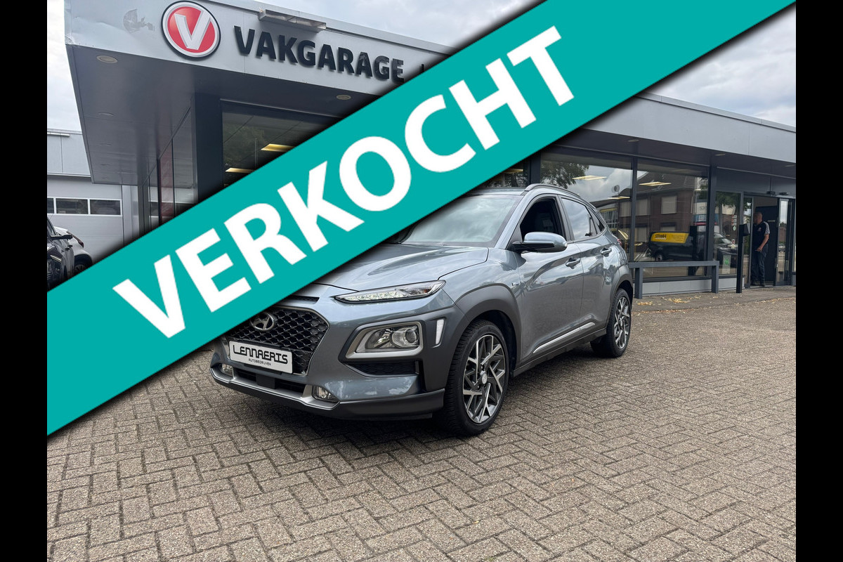Hyundai Kona 1.6 GDI HEV Hybrid automaat Fashion , cruise, carplay, ect. Rijklaarprijs!