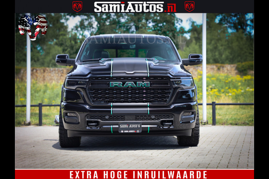 Dodge Ram 1500 Limited Night High Output 540HP 706Nm | Massage + Full Option | De Meest Luxe en Volle Pick-Up in zijn Klasse | Comfortabele Dubbele Cabine met Royale 5 Zitplaatsen | BPM vrij | Nu Leverbaar uit Voorraad | Voorraad Nr 2320 - 5138
