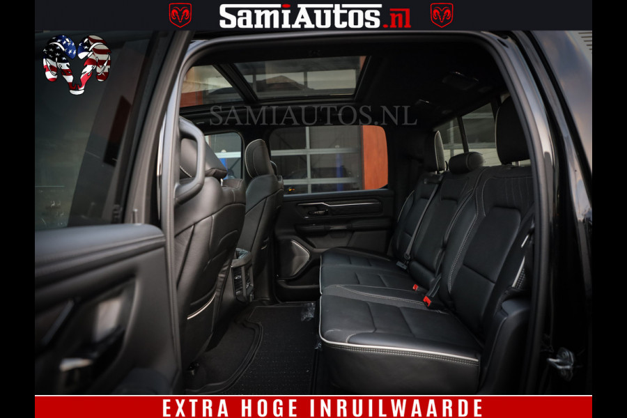 Dodge Ram 1500 Limited Night High Output 540HP 706Nm | Massage + Full Option | De Meest Luxe en Volle Pick-Up in zijn Klasse | Comfortabele Dubbele Cabine met Royale 5 Zitplaatsen | BPM vrij | Nu Leverbaar uit Voorraad | Voorraad Nr 2320 - 5138