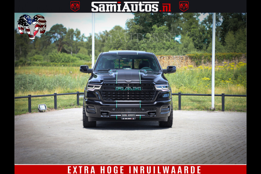 Dodge Ram 1500 Limited Night High Output 540HP 706Nm | Massage + Full Option | De Meest Luxe en Volle Pick-Up in zijn Klasse | Comfortabele Dubbele Cabine met Royale 5 Zitplaatsen | BPM vrij | Nu Leverbaar uit Voorraad | Voorraad Nr 2320 - 5138