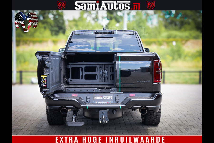 Dodge Ram 1500 Limited Night High Output 540HP 706Nm | Massage + Full Option | De Meest Luxe en Volle Pick-Up in zijn Klasse | Comfortabele Dubbele Cabine met Royale 5 Zitplaatsen | BPM vrij | Nu Leverbaar uit Voorraad | Voorraad Nr 2320 - 5138