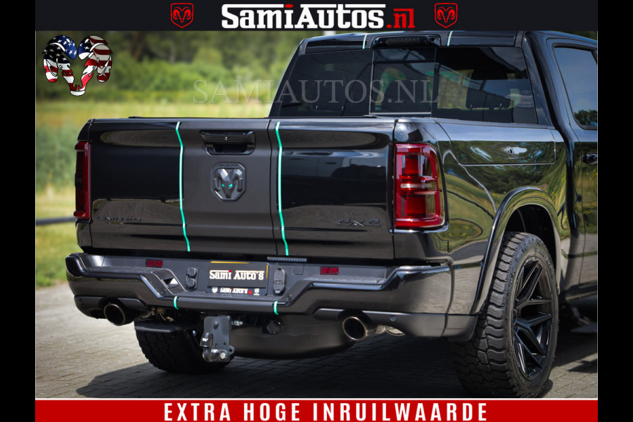Dodge Ram 1500 Limited Night High Output 540HP 706Nm | Massage + Full Option | De Meest Luxe en Volle Pick-Up in zijn Klasse | Comfortabele Dubbele Cabine met Royale 5 Zitplaatsen | BPM vrij | Nu Leverbaar uit Voorraad | Voorraad Nr 2320 - 5138
