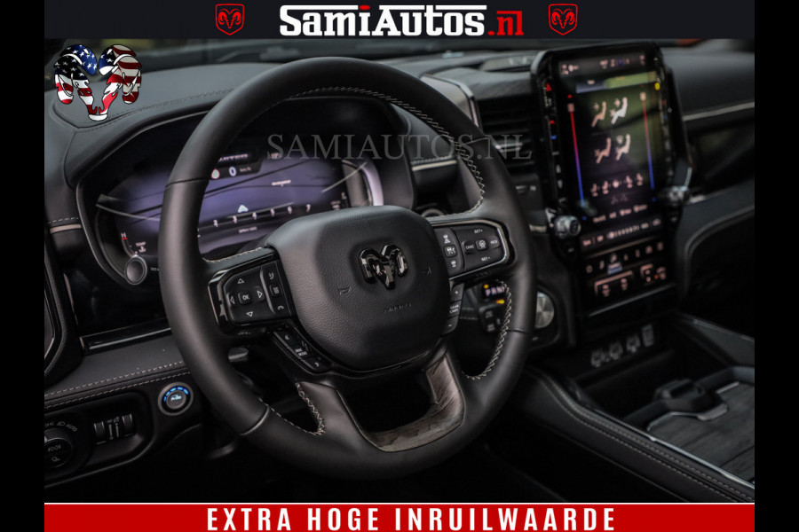 Dodge Ram 1500 Limited Night H.O 540HP 706Nm | Massage + Full Option | De Meest Luxe en Volle Pick-Up in zijn Klasse | Comfortabele Dubbele Cabine met Royale 5 Zitplaatsen | BPM vrij | Nu Leverbaar uit Voorraad | Voorraad Nr 2353 - 5412