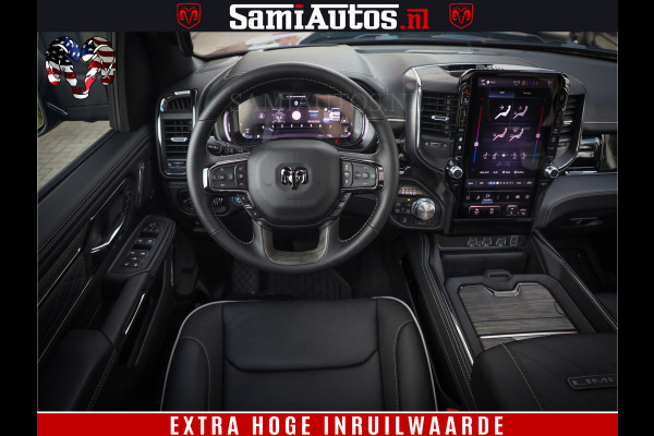 Dodge Ram 1500 Limited Night High Output 540HP 706Nm | Massage + Full Option | De Meest Luxe en Volle Pick-Up in zijn Klasse | Comfortabele Dubbele Cabine met Royale 5 Zitplaatsen | BPM vrij | Nu Leverbaar uit Voorraad | Voorraad Nr 2326 - 5169