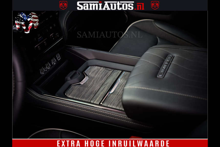 Dodge Ram 1500 Limited Night High Output 540HP 706Nm | Massage + Full Option | De Meest Luxe en Volle Pick-Up in zijn Klasse | Comfortabele Dubbele Cabine met Royale 5 Zitplaatsen | BPM vrij | Nu Leverbaar uit Voorraad | Voorraad Nr 2326 - 5169