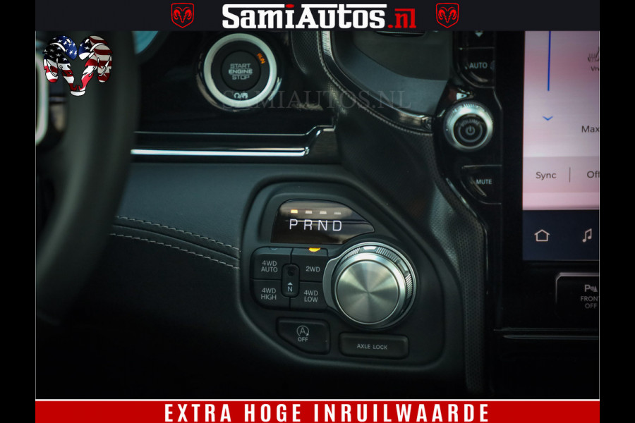 Dodge Ram 1500 Limited Night High Output 540HP 706Nm | Massage + Full Option | De Meest Luxe en Volle Pick-Up in zijn Klasse | Comfortabele Dubbele Cabine met Royale 5 Zitplaatsen | BPM vrij | Nu Leverbaar uit Voorraad | Voorraad Nr 2326 - 5169