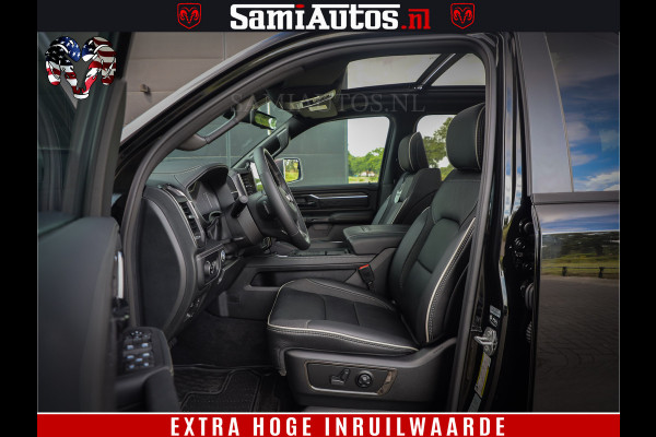 Dodge Ram 1500 Limited Night High Output 540HP 706Nm | Massage + Full Option | De Meest Luxe en Volle Pick-Up in zijn Klasse | Comfortabele Dubbele Cabine met Royale 5 Zitplaatsen | BPM vrij | Nu Leverbaar uit Voorraad | Voorraad Nr 2326 - 5169