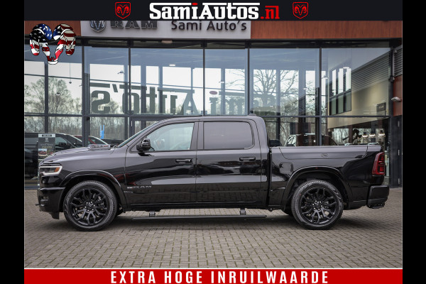 Dodge Ram 1500 Limited Demo Night High Output 540HP 706Nm | Massage + Full Option | De Meest Luxe en Volle Pick-Up in zijn Klasse | Comfortabele Dubbele Cabine met Royale 5 Zitplaatsen | BPM vrij | Nu Leverbaar uit Voorraad | Voorraad Nr 2263 - V76JVF