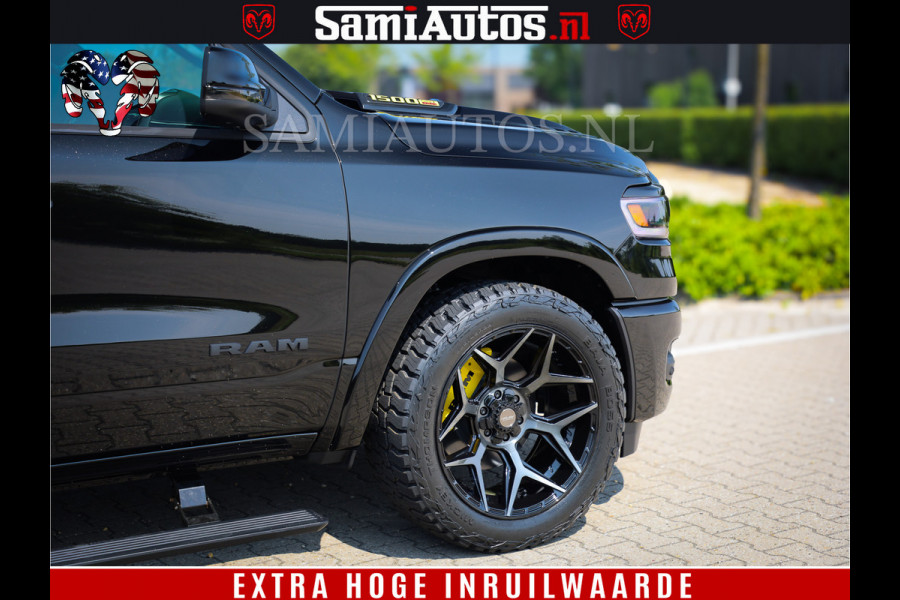 Dodge Ram 1500 Limited Night H.O 540HP 706Nm | Massage + Full Option | De Meest Luxe en Volle Pick-Up in zijn Klasse | Comfortabele Dubbele Cabine met Royale 5 Zitplaatsen | BPM vrij | Nu Leverbaar uit Voorraad | Voorraad Nr 2333 - 5129