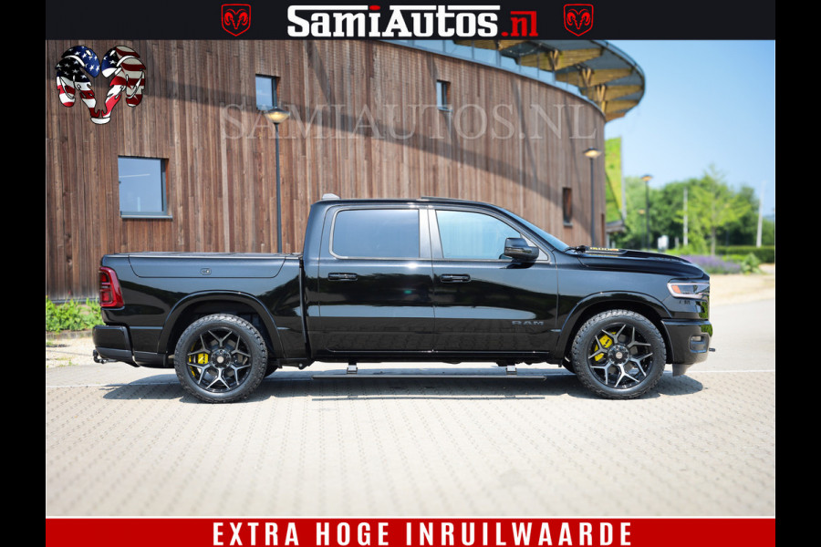 Dodge Ram 1500 Limited Night H.O 540HP 706Nm | Massage + Full Option | De Meest Luxe en Volle Pick-Up in zijn Klasse | Comfortabele Dubbele Cabine met Royale 5 Zitplaatsen | BPM vrij | Nu Leverbaar uit Voorraad | Voorraad Nr 2333 - 5129